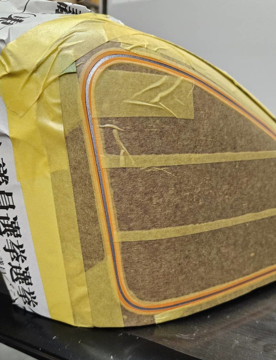 SR400 チョッパースタイル外装 塗装工程